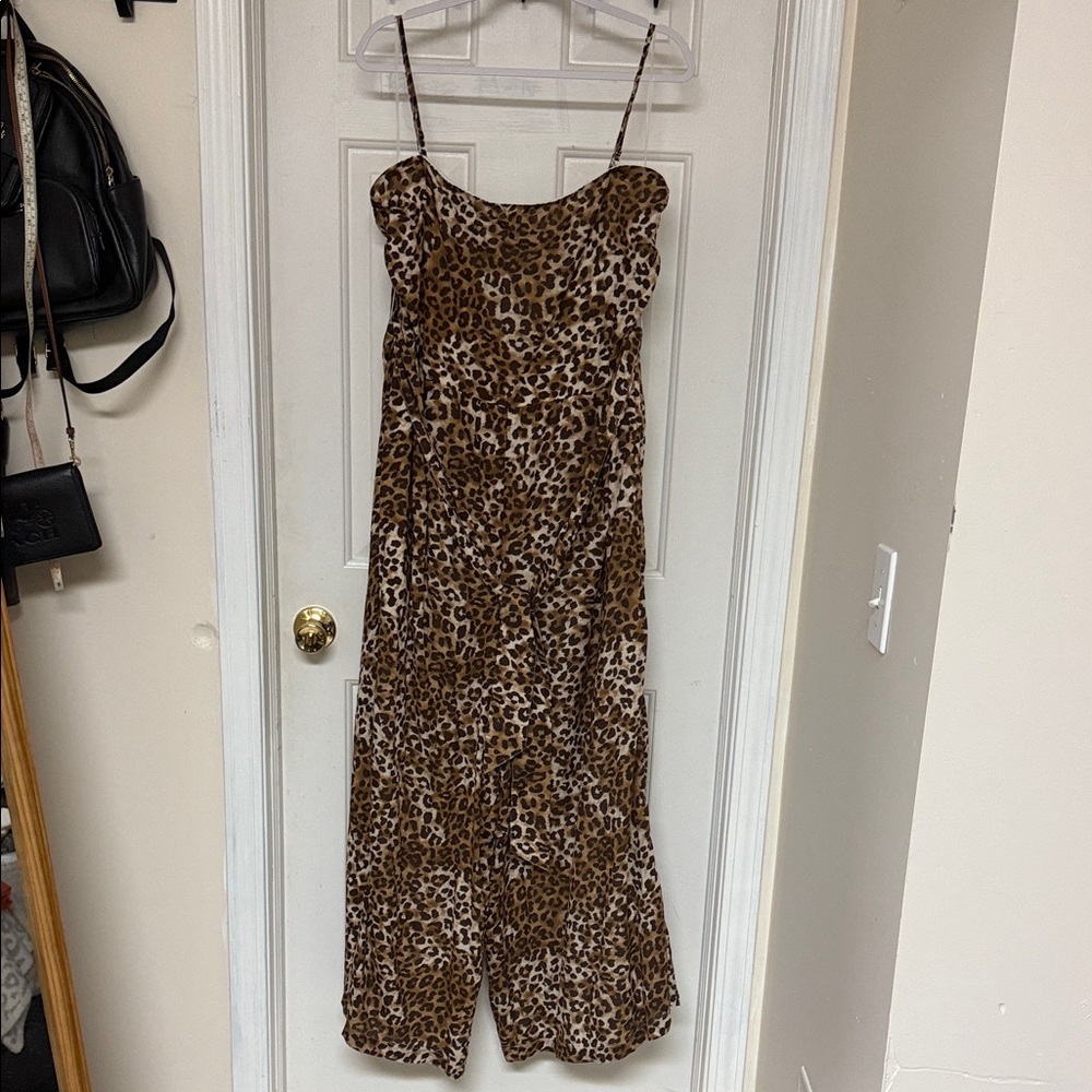 Leopard Print Jumpsuit American Eagle XXL